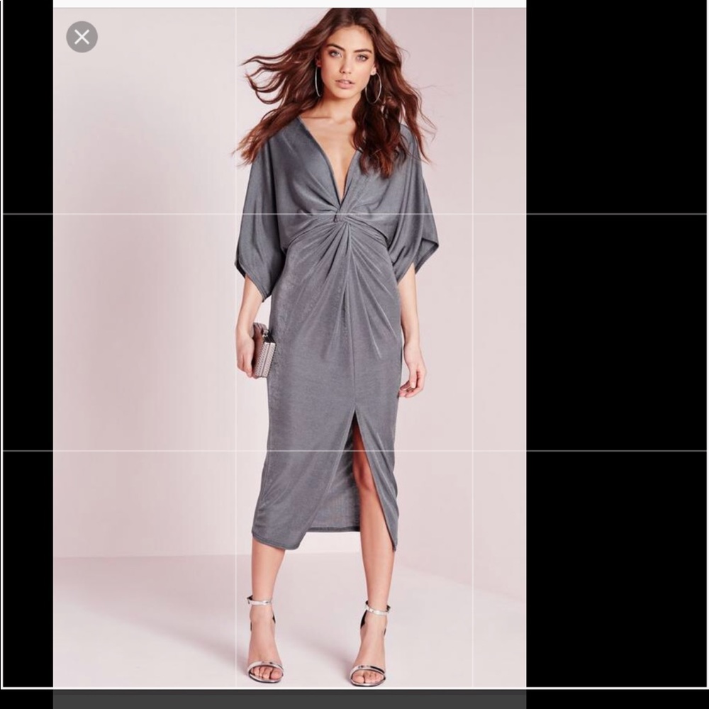 Misguided formal style dress in grey never worn